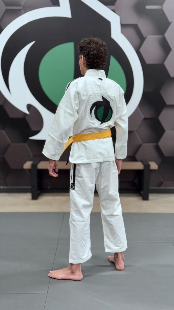 Jacaré Prime Jiu Jitsu Gi – White – Edition Kids - Image 4